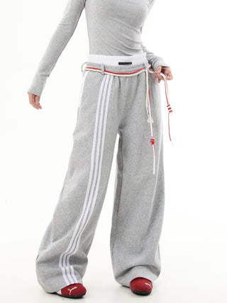 retro lace-up sweatpants