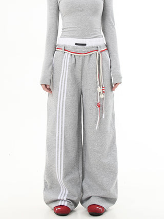 retro lace-up sweatpants