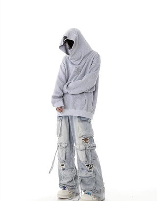 washed hole jeans