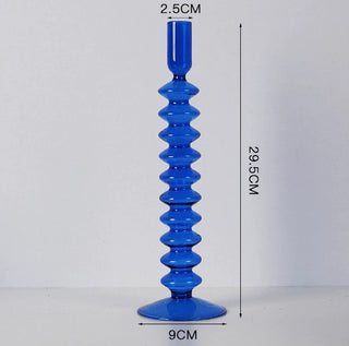 Blue Candle Holder Vase
