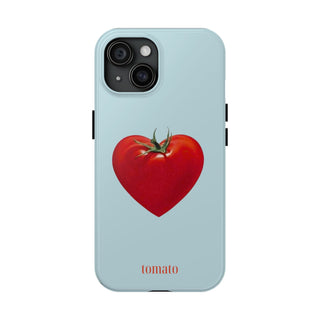 Blue Tomato Heart iPhone Case
