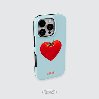 Blue Tomato Heart iPhone Case