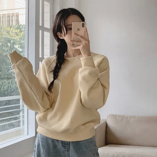 Fleece-lined sweatshirt