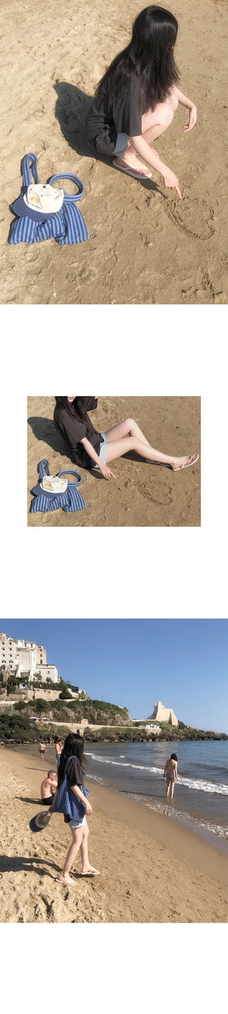 #LENTO. Our Stripe Terry Bag