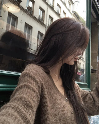 Colored knit cardigan - 4 colors