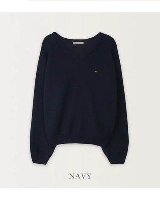 Daily V-neck knit