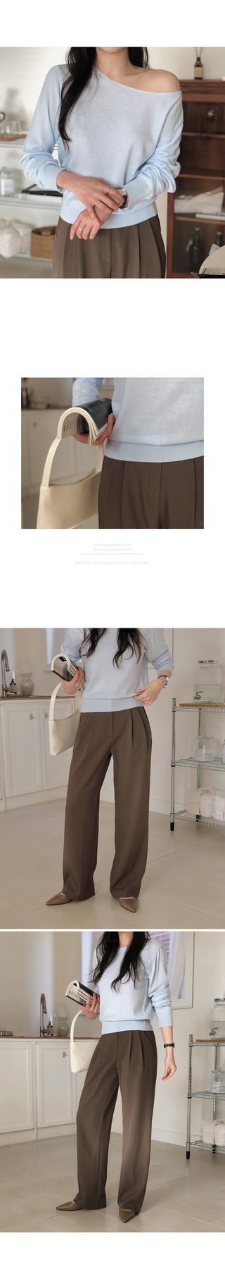 (6 colors) Chamomile Slim Knit