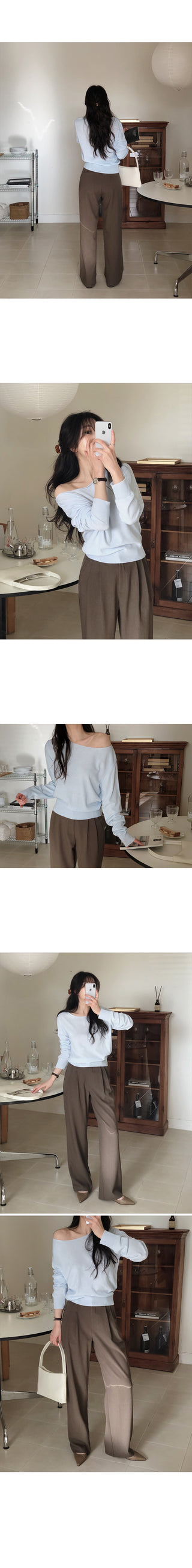 (6 colors) Chamomile Slim Knit