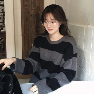 Winter striped knit
