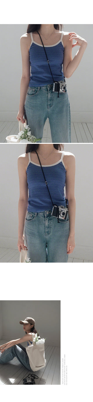 [5 colors] Striped Sleeveless
