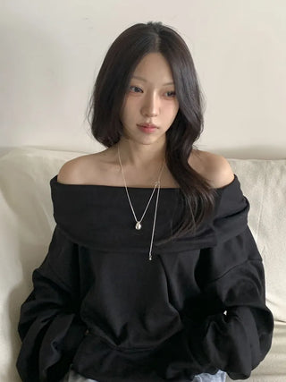 Duon Tears Drop Surgical Steel Snake Chain Long Necklace