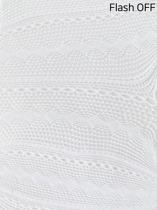 Diverso Line Vertical Pattern Mesh Tucked-Along Pantyhose