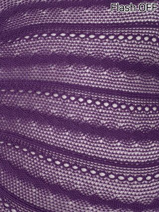 Diverso Line Vertical Pattern Mesh Tucked-Along Pantyhose