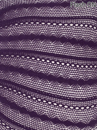 Diverso Line Vertical Pattern Mesh Tucked-Along Pantyhose