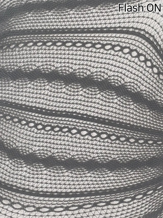 Diverso Line Vertical Pattern Mesh Tucked-Along Pantyhose