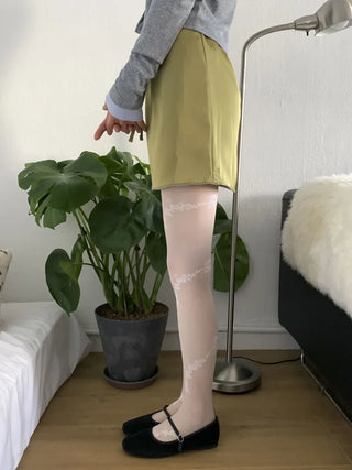Sakura Bloom Flower Pattern See-through Stockings