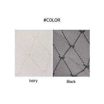 Diamond Mini Ribbon Pattern See-through Pantyhose