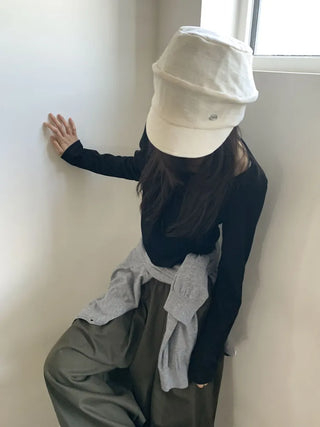 Rondy Drape Loose Fit Side Pendant Newsboy Cap