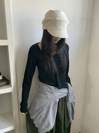 Rondy Drape Loose Fit Side Pendant Newsboy Cap
