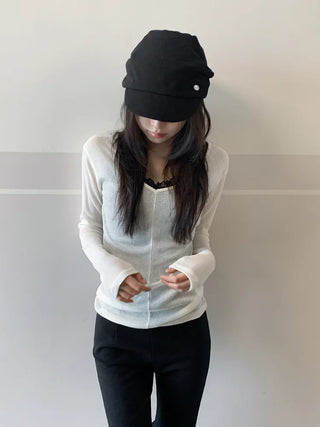 Rondy Drape Loose Fit Side Pendant Newsboy Cap