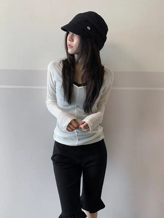 Rondy Drape Loose Fit Side Pendant Newsboy Cap