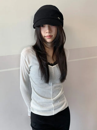 Rondy Drape Loose Fit Side Pendant Newsboy Cap