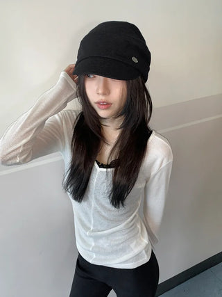Rondy Drape Loose Fit Side Pendant Newsboy Cap