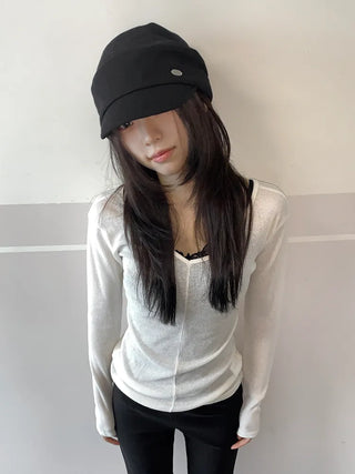 Rondy Drape Loose Fit Side Pendant Newsboy Cap