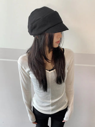 Rondy Drape Loose Fit Side Pendant Newsboy Cap