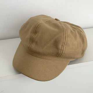 Domeo Curve Classic Plain Newsboy Cap Baker's Hat