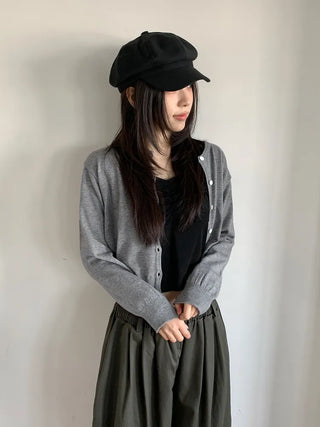 Domeo Curve Classic Plain Newsboy Cap Baker's Hat