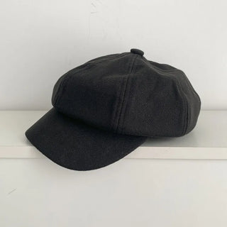 Domeo Curve Classic Plain Newsboy Cap Baker's Hat