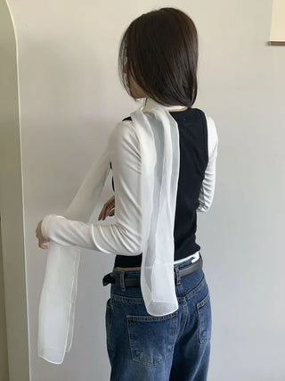 Delicate See-through Chiffon Long Scarf