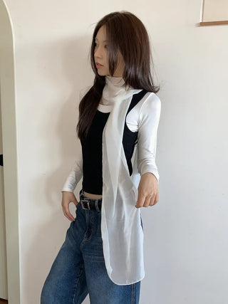 Delicate See-through Chiffon Long Scarf