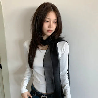 Delicate See-through Chiffon Long Scarf