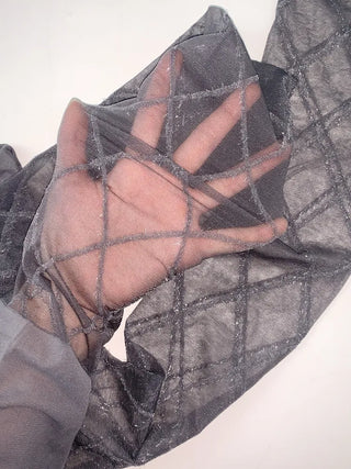 Glitter Diamond See-through Color Pattern Pantyhose