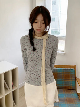 Light Wrinkle Long Muffler Scarf