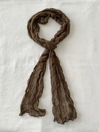 Light Wrinkle Long Muffler Scarf