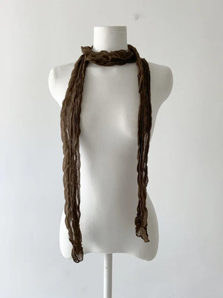 Light Wrinkle Long Muffler Scarf