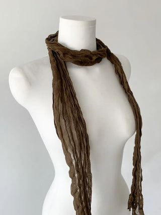 Light Wrinkle Long Muffler Scarf
