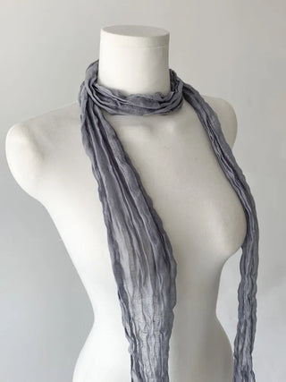 Light Wrinkle Long Muffler Scarf