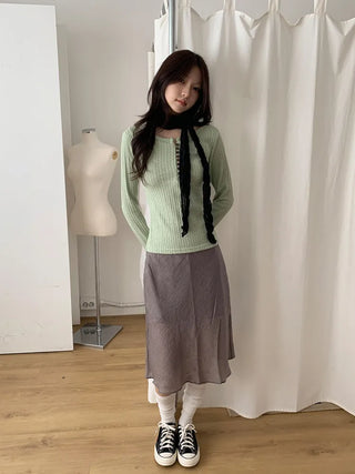Light Wrinkle Long Muffler Scarf