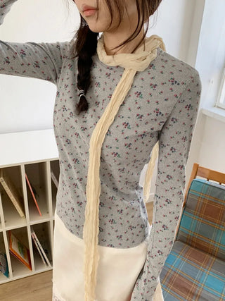 Light Wrinkle Long Muffler Scarf