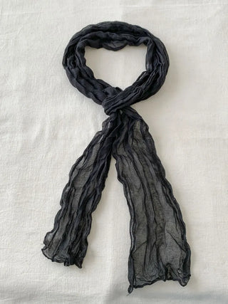 Light Wrinkle Long Muffler Scarf