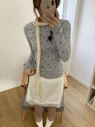 Light Wrinkle Long Muffler Scarf