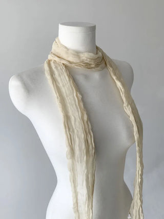 Light Wrinkle Long Muffler Scarf
