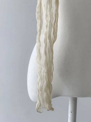 Light Wrinkle Long Muffler Scarf
