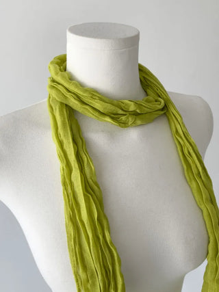 Light Wrinkle Long Muffler Scarf