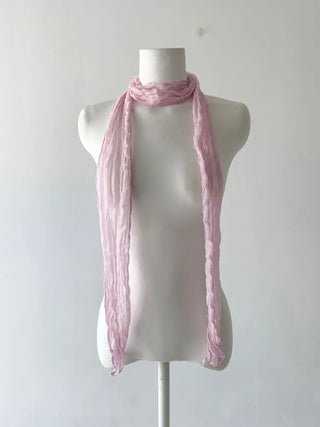 Light Wrinkle Long Muffler Scarf
