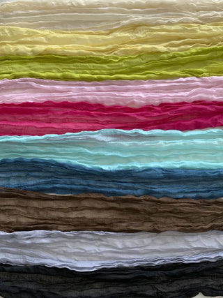 Light Wrinkle Long Muffler Scarf